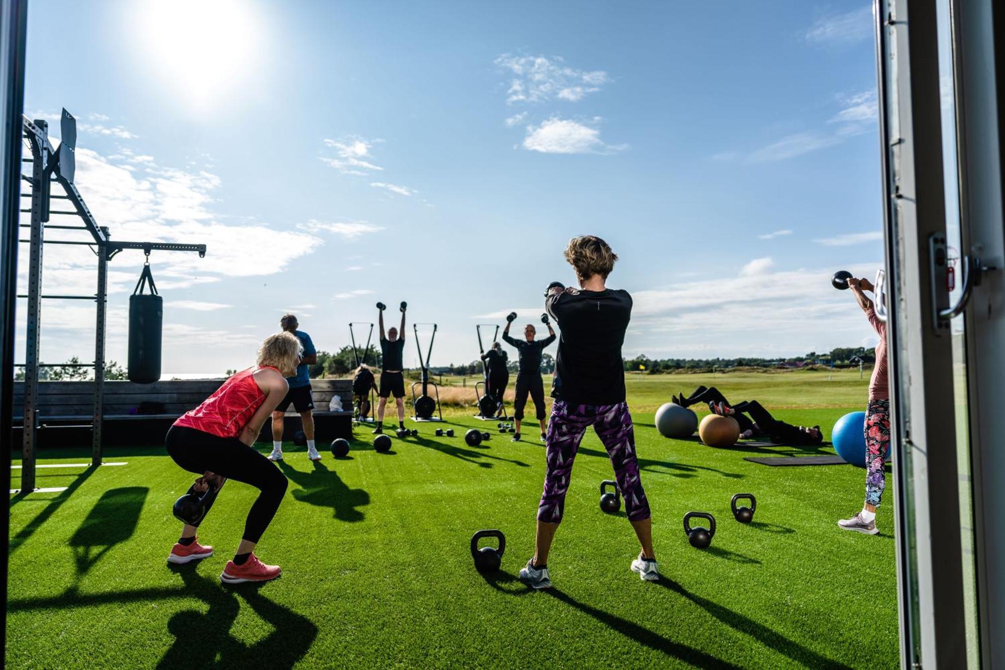 Halmstad Golfarena Stugor Exterior photo